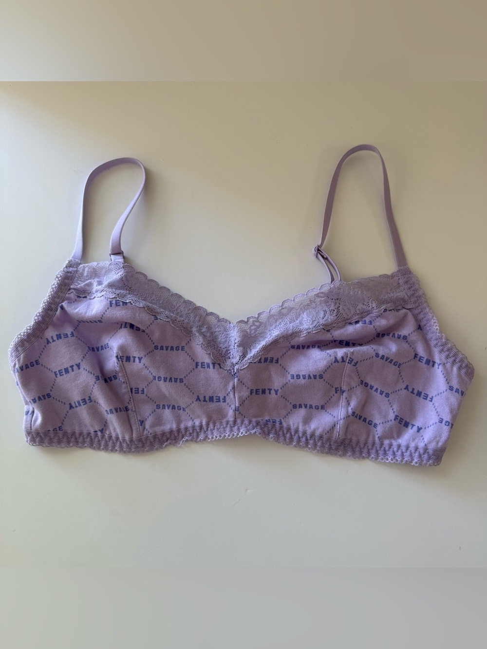 Savage X Fenty Cotton Bra unlined purple XL